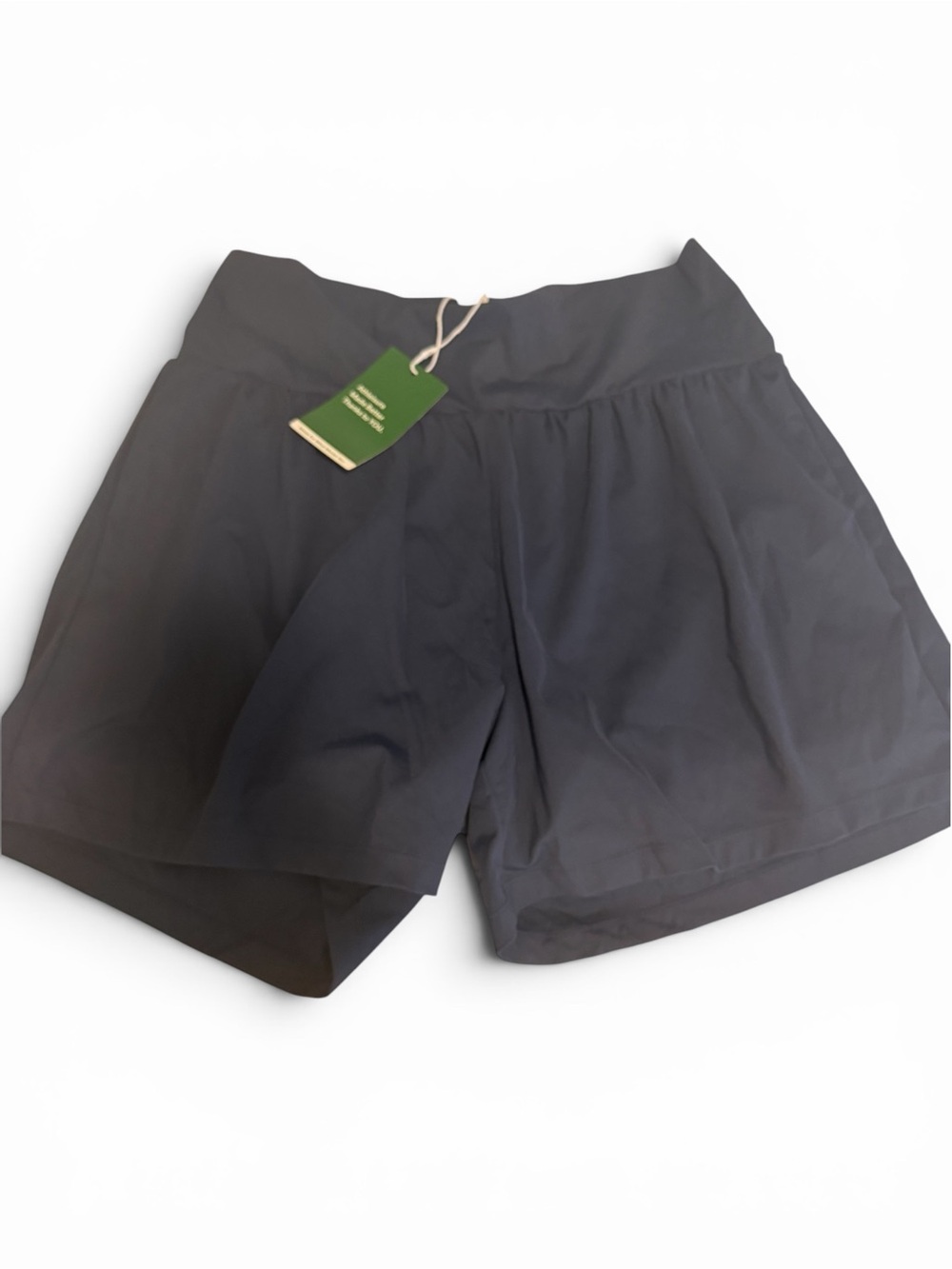 NWT Halara XL Long Navy High Waisted 2-in-1 Running Shorts